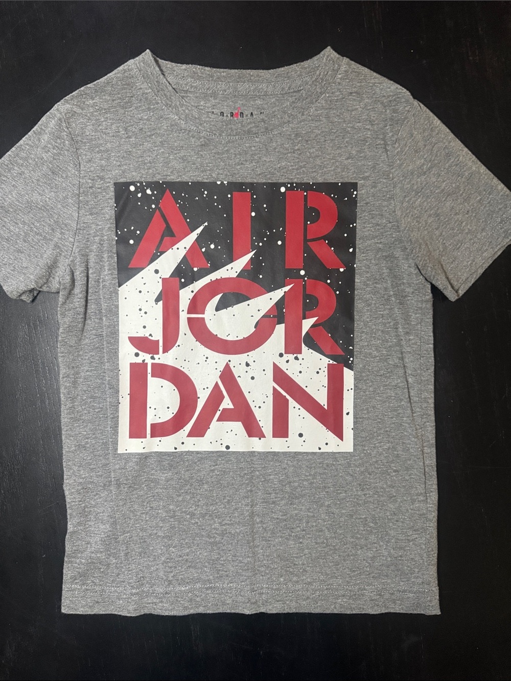 Jordan Gray Short-Sleeve Tee with Red and Black Graphic - Picture 4 of 4
